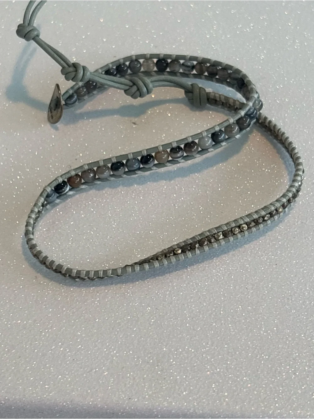 Chan Luu Stone and Leather Bracelet
